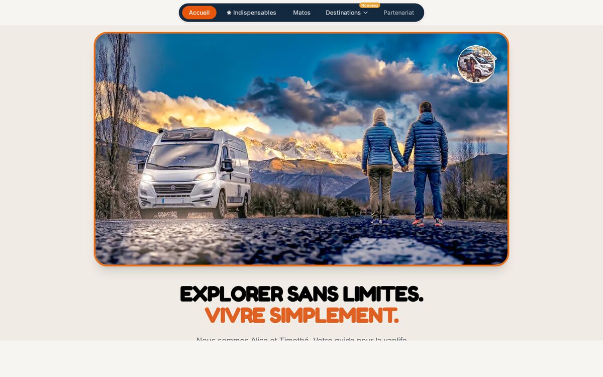 Aperçu du site On est partis quand même